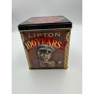 Lipton Tea 100 Years Limited Edition Tin Primo Angeli 1990 Made in England